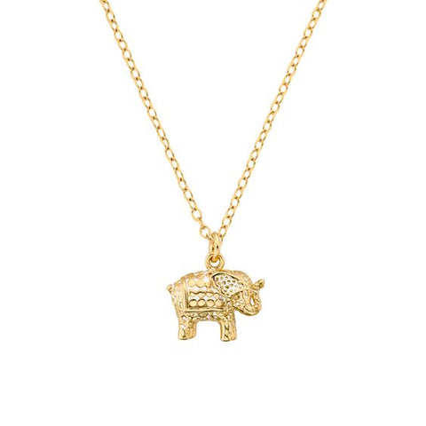 Small Elephant Charm Necklace