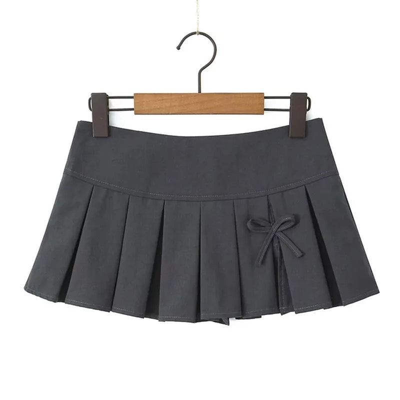 Chic Vintage Bow Mini Skirt for Spring Fashion - Image 5