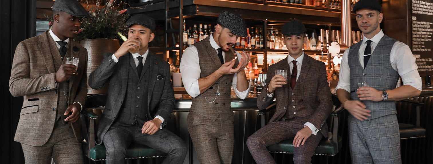 Peaky Blinders Outfit  Three-Piece Tweed Suits - The Garrison – Garrison  Suits