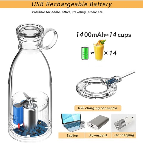 66v1Portable Blender Multifunctional USB Charging Juice Cup Fruit Electric Juice Mixing Cup Milkshake Juice Machine - Portabilni blender koji možete nositi svuda sa sobom
Iseckajte voće i napravite najukusniji šejk. Osvežite se posle treninga, napornog dana na poslu, pojedite nešto zdravo i osvežavajuće. Sa ugrađenim noževima koji se rotiraju i seckaju vaše voće i povrće
Uz pomoć rotacione snage i oštrih noževa sada možete da spremite vaš ukusan obrok i da ga ponesete svuda sa sobom Lako se pere i čisti
Otvorite blender, properete ga sa vodom i on je opet spreman za korišćenje, nikad nije bilo lakše nego sada  Uređaj se puni na USB kabl i sa jednom baterijom možete napuniti čak 14 čaša