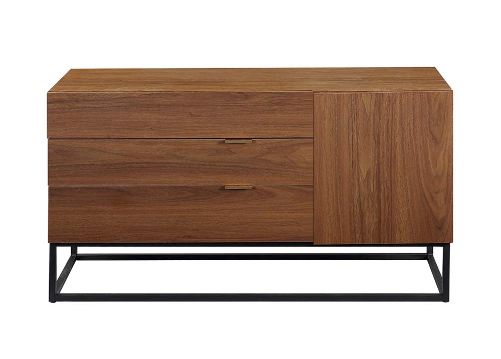 ACME Walden Walnut & Black Finish Console Table Model AC00792