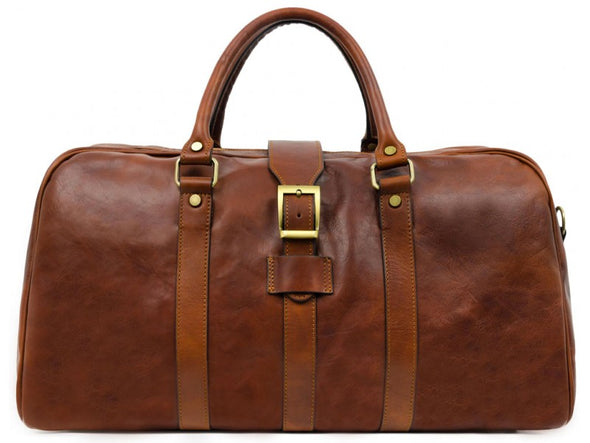 Tender is the Night - Brown Leather Duffle Bag by Time Resistance ...