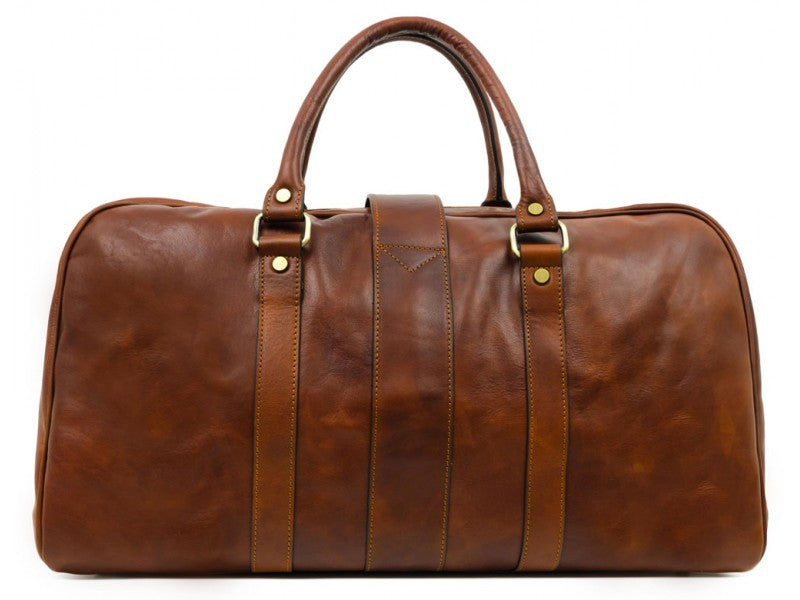 Tender is the Night - Brown Leather Duffle Bag by Time Resistance ...