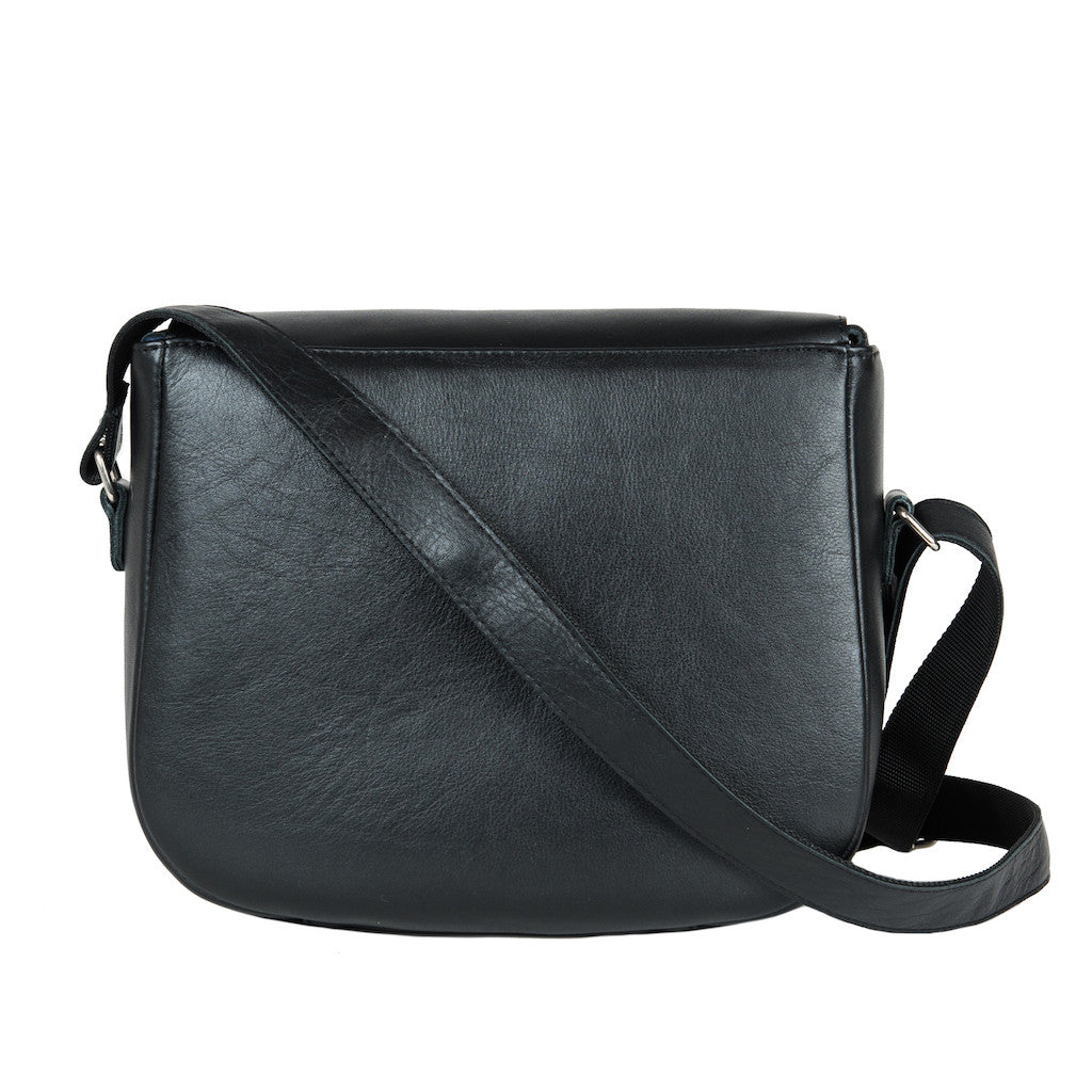 Black Leather Camera Bag - Unisex by POMPIDOO | Jetset Times SHOP