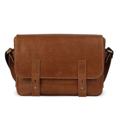 Brown Leather Camera Bag - Unisex by POMPIDOO | Jetset Times SHOP