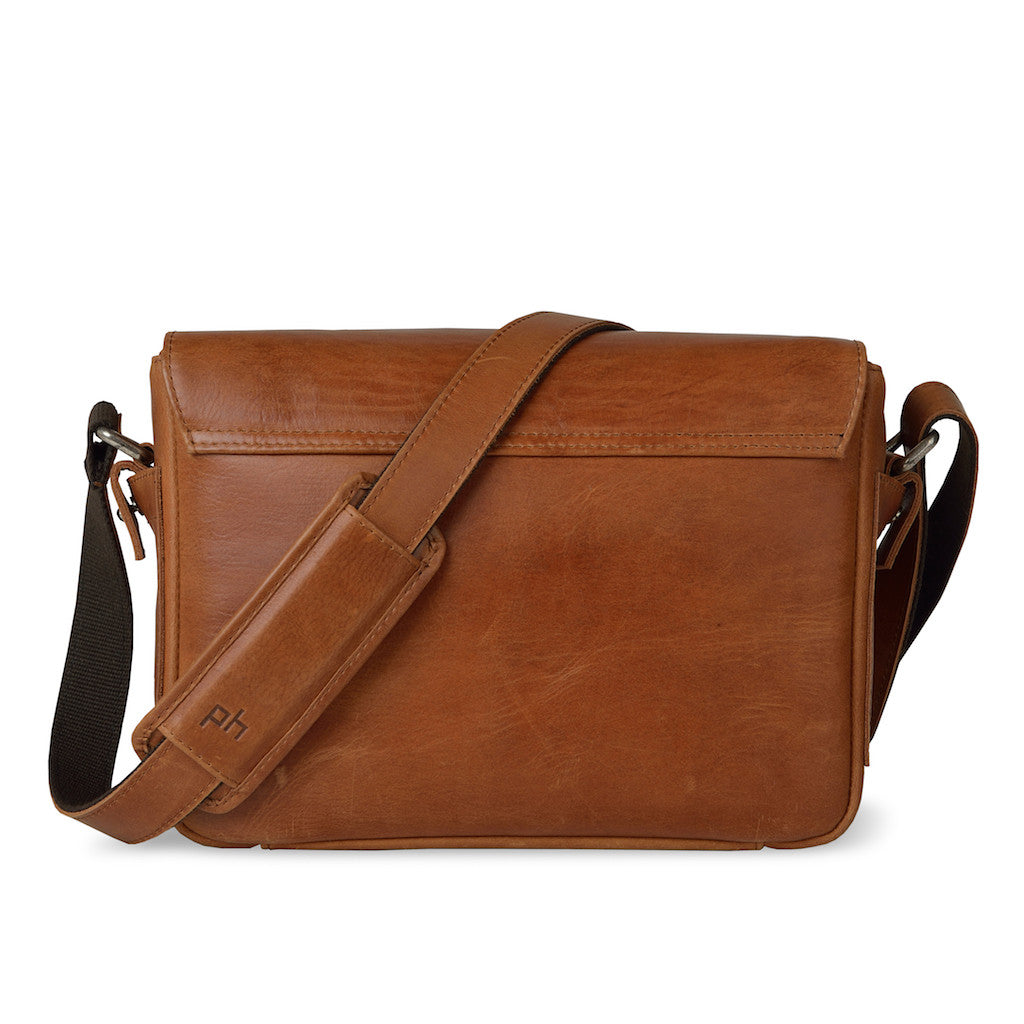 Brown Leather Camera Bag - Unisex by POMPIDOO | Jetset Times SHOP