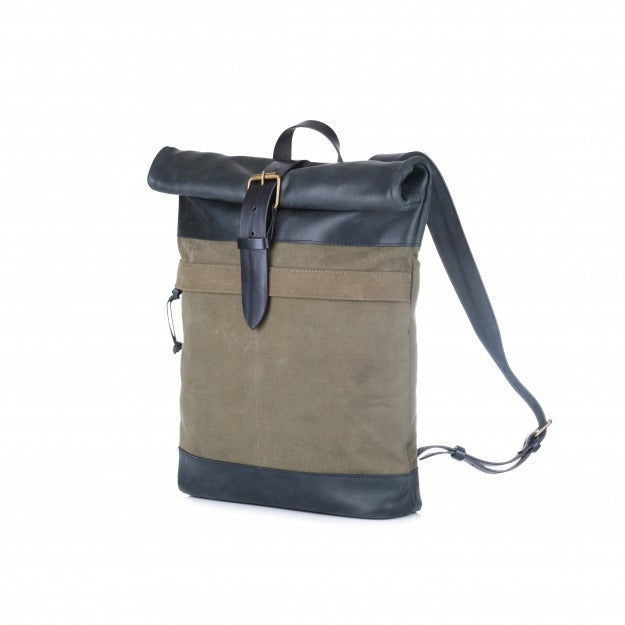 Roll Top Military Canvas Backpack