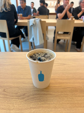 Blue Bottle Cup of Cold Brew Coffee taken by Signs and Mirrors Team