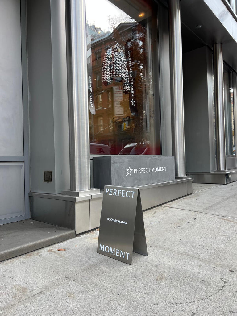 Perfect Moment - Stainless Steel A-Frame Sidewalk Sign