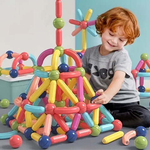 magnetic sticks building blocks-Educational Toy-magnetic building toy-Montessori Toys-Toddler Toys