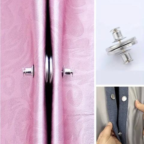 Magnetic Clip Button Curtain Tiebacks