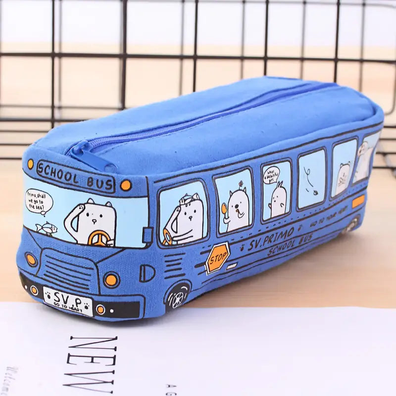Cute Bus Shaped Pencil Case
