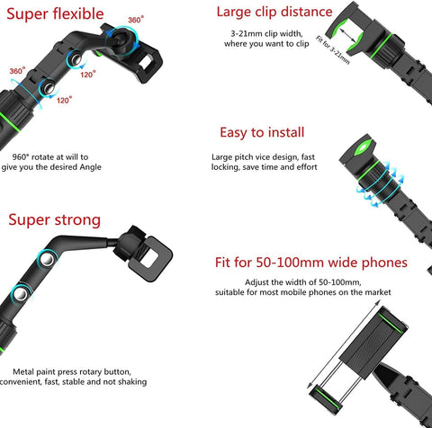 Phone Holder for Car-Mobile Holder for Car Mirror-Phone Holder for Rear View Mirror-Rearview Mirror Phone Holder