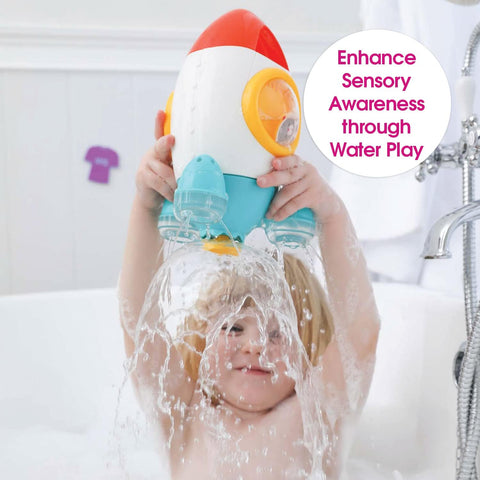 Enhance sensory awareness through water play