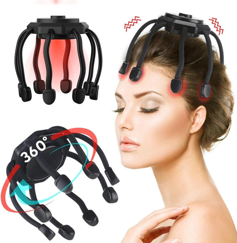 360 Degree Massage Coverage with Octopus Claw Relaxation Head Massager