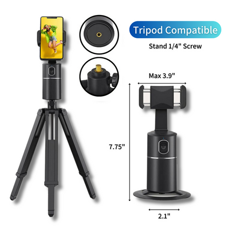 Phone Holder tripod-phone mount to tripod-Auto face tracking tripod-