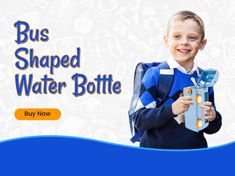 Bus Shaped Water Bottle For Kids