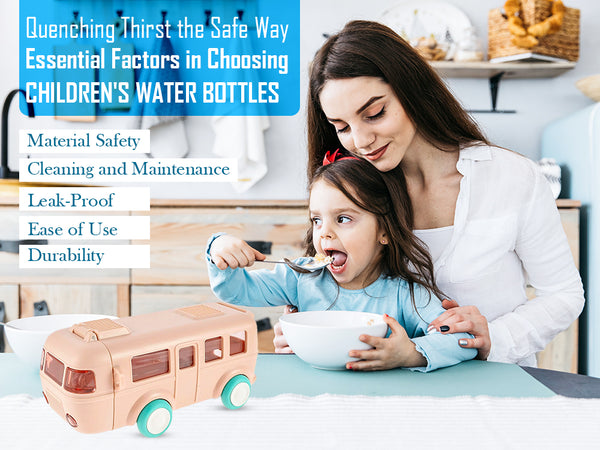 Bus Shaped Kids Water Bottle 