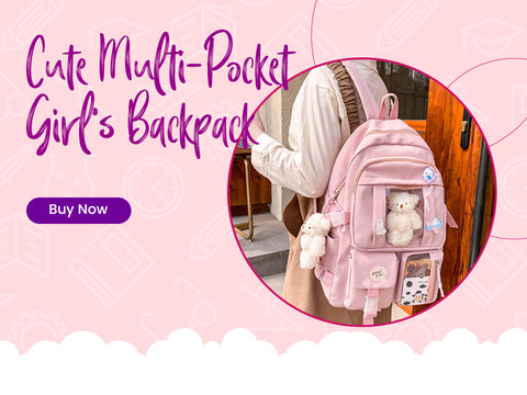 Cute Multipocket Backpack