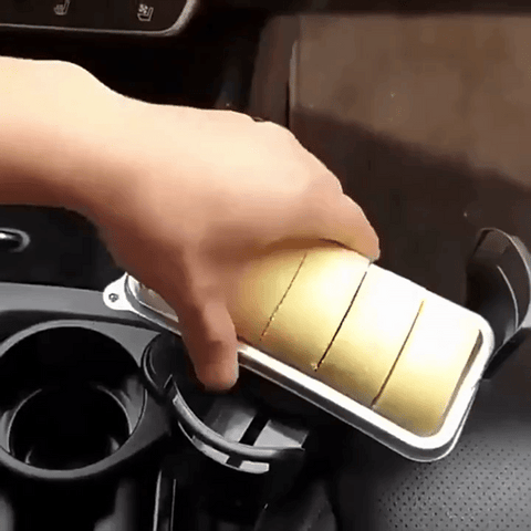 Person using the Multifunction Car Cup Holder