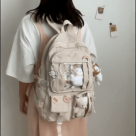Girls Backpack-multi pockte bag-Cute Backpack-Large Backpack-Large Backpack Women