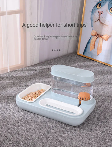 portable pet feeding bowl- Pet Water Dispensing Bowl
