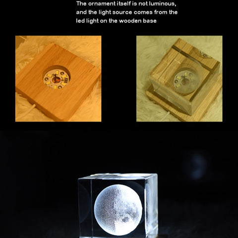 Easy To Use- 3D Moon Lamp LED Night Light