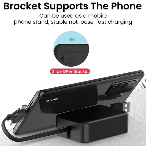 How to use Phone Stand with 3-in-1 Retractable USB Cable