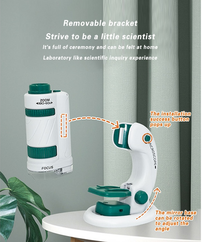 Pocket Microscope-Portable Microscope-Mini Microscope-STEM education Toy- Science Toys