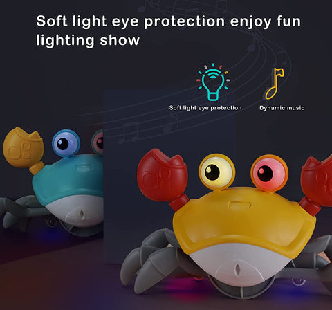 Crawling Crab Toy-USB Rechargeable Toy with Light and Music