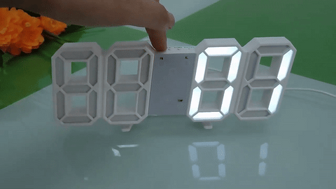 3D LED Digital Wall/ Table Clock for Easy Readability at night