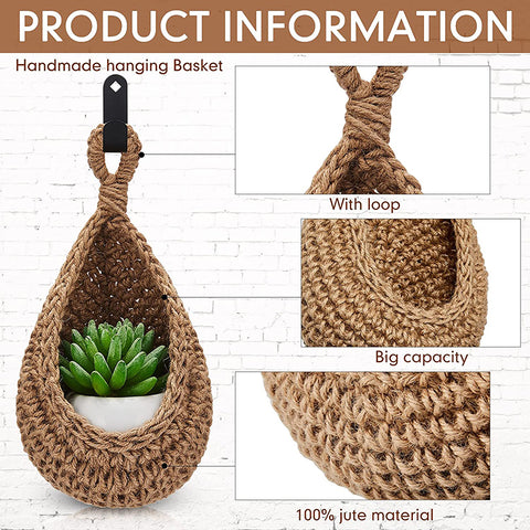 Fruit Vegetable Basket::Wall Hanging Basket::jute basket bag:::Hanging Fruit Baskets