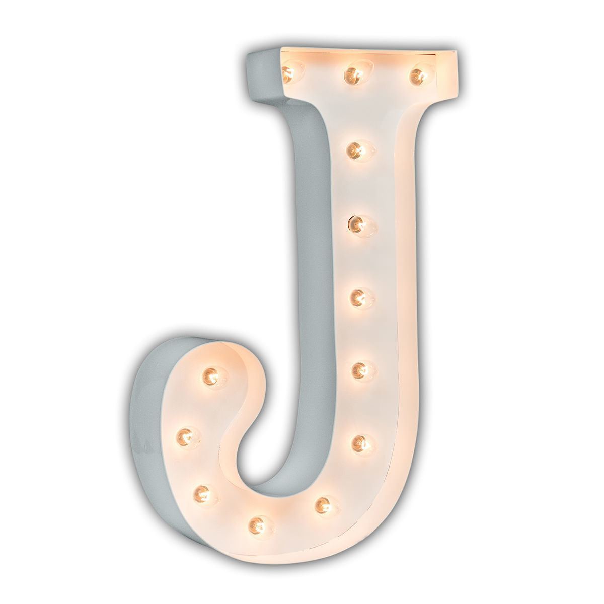 letter j marquee light