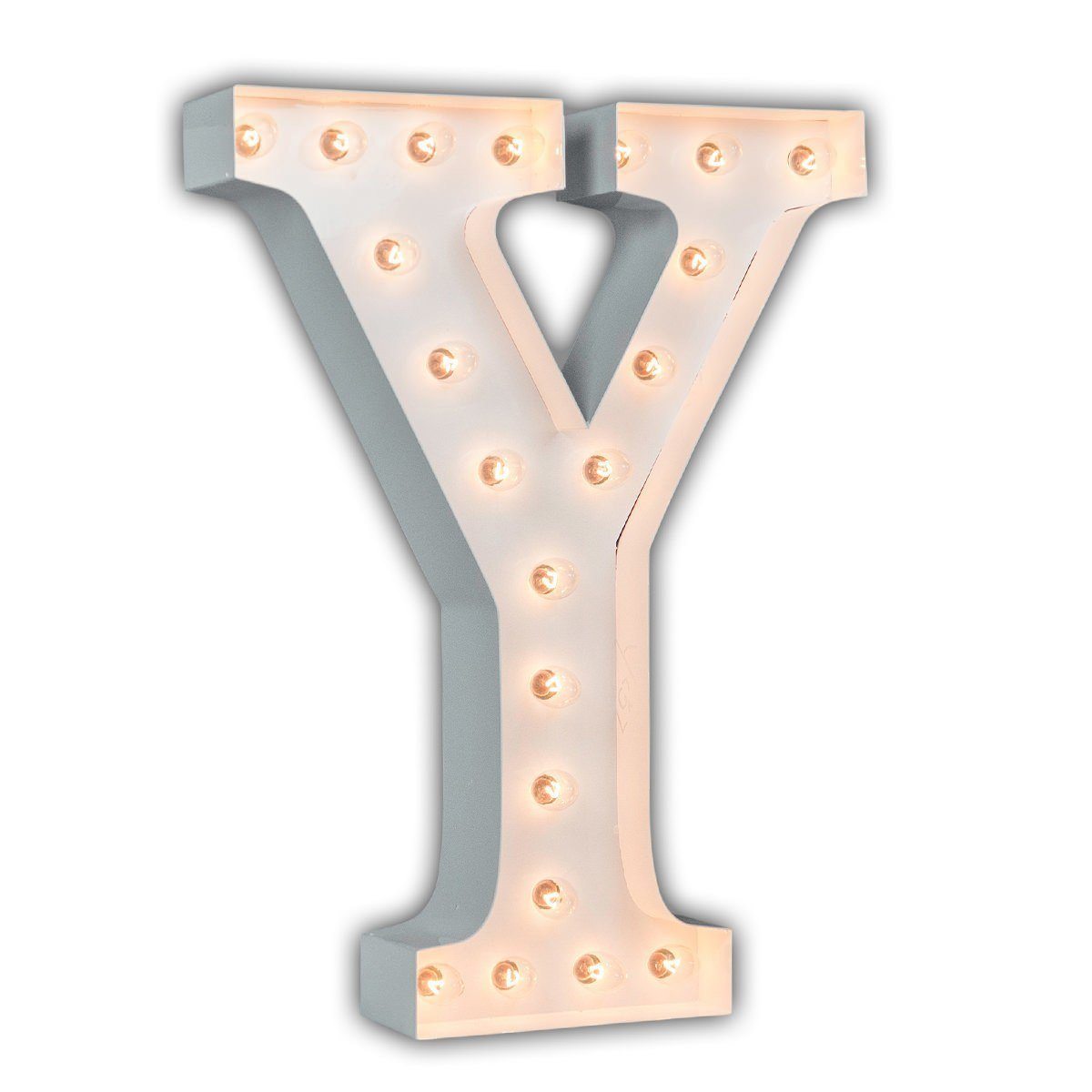 24” Letter Y Lighted Marquee Letters (White Gloss) - Buy Marquee Lights