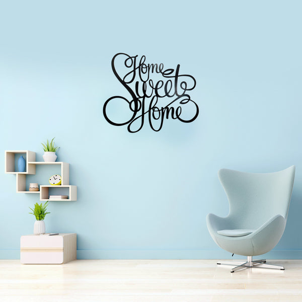 Home Sweet Home - Laser Cut Metal Wall Decor Sign - The Rusty Marquee