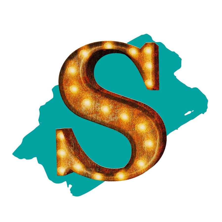 Light Up Letter S - The Rusty Marquee