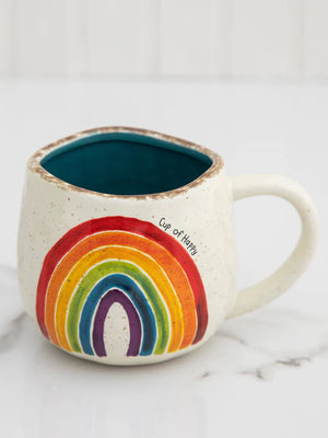 Artisan Rainbow Coffee Mug - Cup of Happy - Sunnyside Gift Shop
