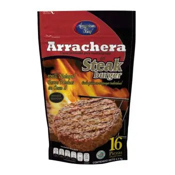 Carne para Hamburguesas American Beef de Arrachera 16P/150G - ZK –  MayoreoTotal