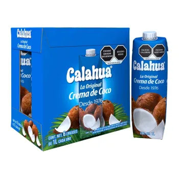 Crema de Coco Calahua 6 Pack de 1 L - ZK – MayoreoTotal