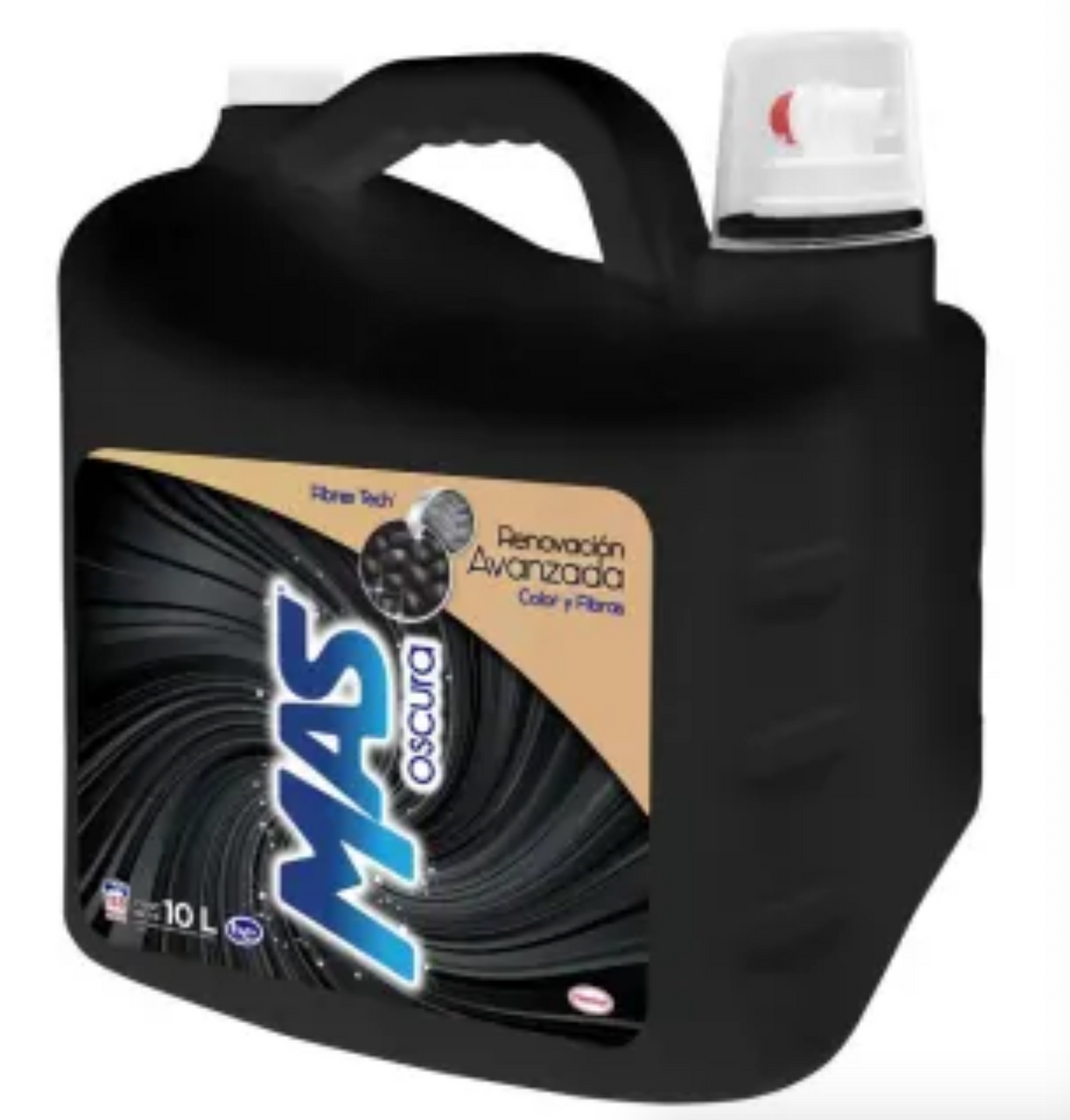 Detergente Líquido MAS Color Ropa Oscura 10L - ZK – MayoreoTotal