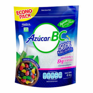 Azúcar Metco BC Baja en Calorías 4 kg-ZK – MayoreoTotal