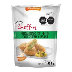 Medallones de Elote con Rajas La Huerta Cheffry 18P - ZK – MayoreoTotal