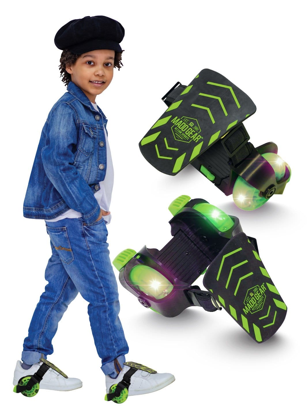 Madd Gear Light Up Boost Boots Kids Jumping Shoes - Bounce to The Moon -  Fun & Fitness - Unisex