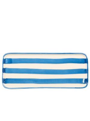 Zafferano America - Lido Rectangular Plate: Light Blue - Shoptiques