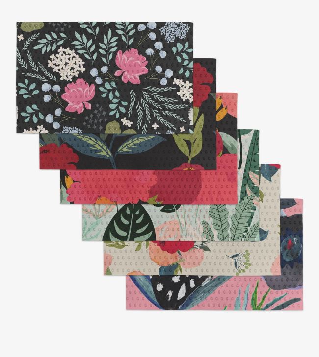 Geometry Not Paper Towel Floral Fun Set of 6