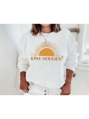 Stay Golden Sweatshirt - Shoptiques