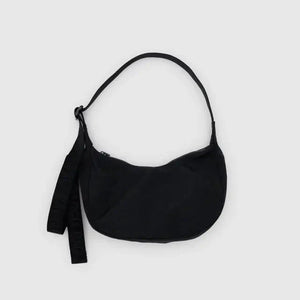 Baggu Small Nylon Crescent Bag - Black - Shoptiques