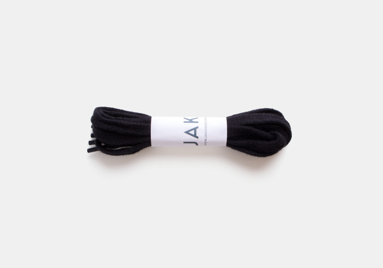 black cotton shoelaces