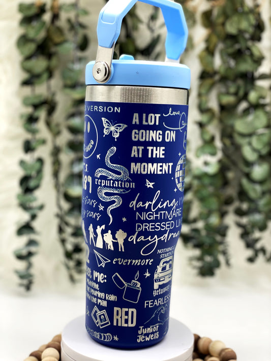 Laser Engraved Taylor Swift Tumbler With Handle, Stanley, Eras Tour –  ChiqueCreations