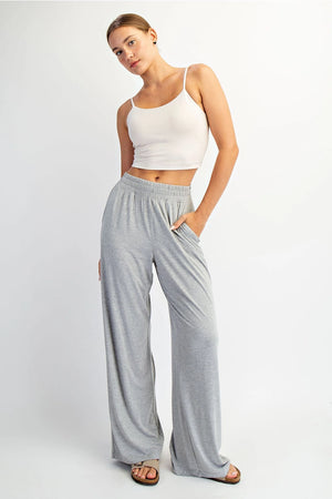 Viscose Modal Wide Leg Pant - The Parlor Room